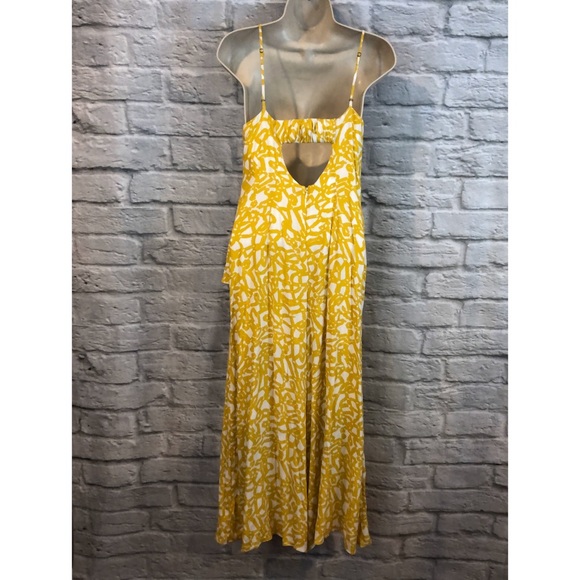 Anthro Maeve Goldenrod Brittany Ruffle Jumpsuit - Picture 4 of 8